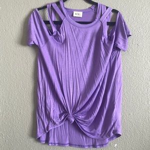 Soft, lightweight, flowy lilac blouse